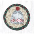 Capitol Importing Co 5 x 5 in. Jute Round Winter Hat Printed Coaster 31-IC508WH